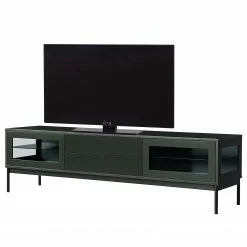 Studio Copenhagen TV-Lowboard Exhall - Glas - Graugrün