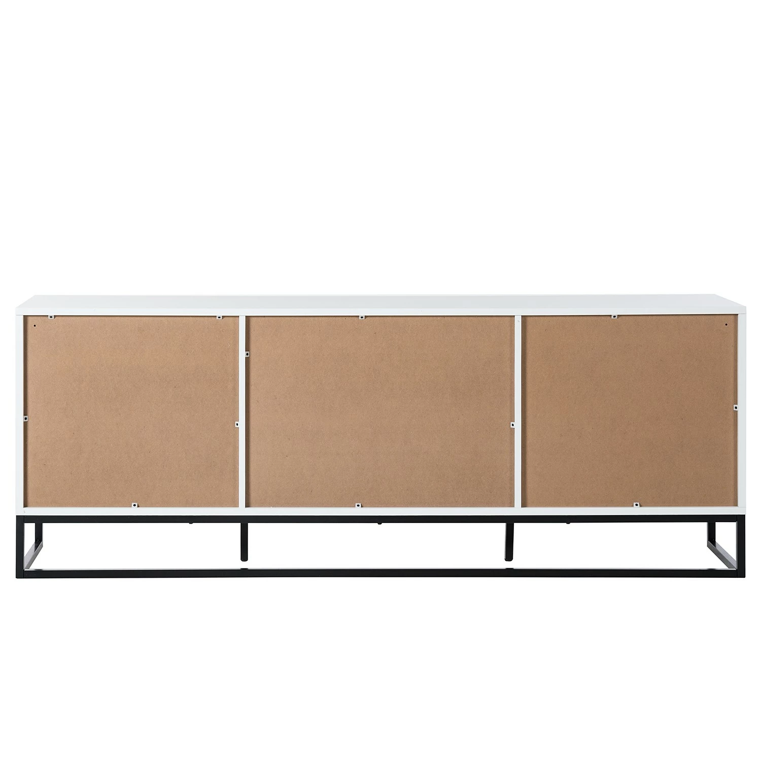 Fredriks Sideboard White Hall I - Matt Weiß / Schwarz 5 Fredriks Sideboard White Hall I - Matt Weiß / Schwarz – Bild 5