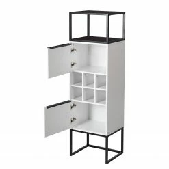 Fredriks Schrank White Hall II - Matt Weiß / Schwarz 23 Fredriks Schrank White Hall II - Matt Weiß / Schwarz -Wohnzimmermöbel boutique en ligne 1000218376 210303 09052000003 DETAILS P000000001000218376