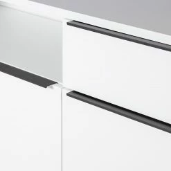 Fredriks Lowboard White Hall II - Matt Weiß / Schwarz -Wohnzimmermöbel boutique en ligne 1000218377 210311 10581800021 DETAILS P000000001000218377