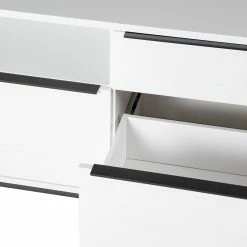 Fredriks Lowboard White Hall II - Matt Weiß / Schwarz -Wohnzimmermöbel boutique en ligne 1000218377 210311 10582000022 DETAILS P000000001000218377