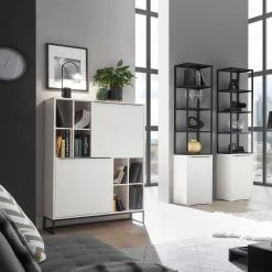 Fredriks Highboard White Hall - Matt Weiß / Schwarz 15 Fredriks Highboard White Hall - Matt Weiß / Schwarz -Wohnzimmermöbel boutique en ligne 1000218378 210929 094929000021 MOOD DETAILS P000000001000218378 mood