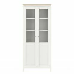 Maison Belfort Vitrinenschrank Rivery I - Kiefer massiv - Weiß -Wohnzimmermöbel boutique en ligne 1000218449 210128 06192200091 DETAILS P000000001000218449