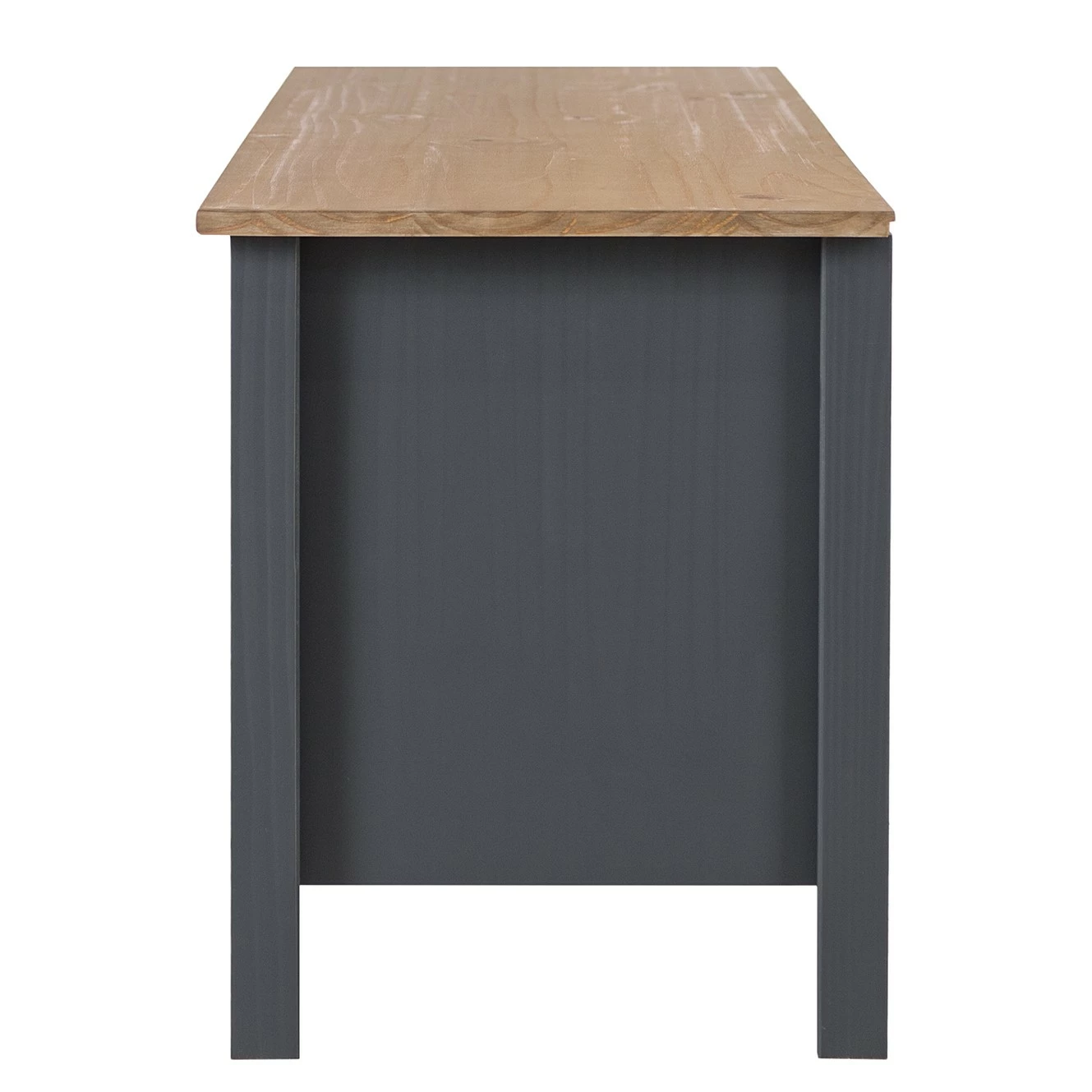 Maison Belfort TV-Lowboard Rivery II - Kiefer massiv - Anthrazit 5 Maison Belfort TV-Lowboard Rivery II - Kiefer massiv - Anthrazit – Bild 5