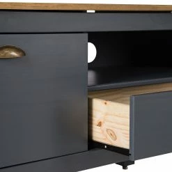 Maison Belfort TV-Lowboard Rivery II - Kiefer massiv - Anthrazit 17 Maison Belfort TV-Lowboard Rivery II - Kiefer massiv - Anthrazit -Wohnzimmermöbel boutique en ligne 1000218461 220620 072 DETAILS P000000001000218461