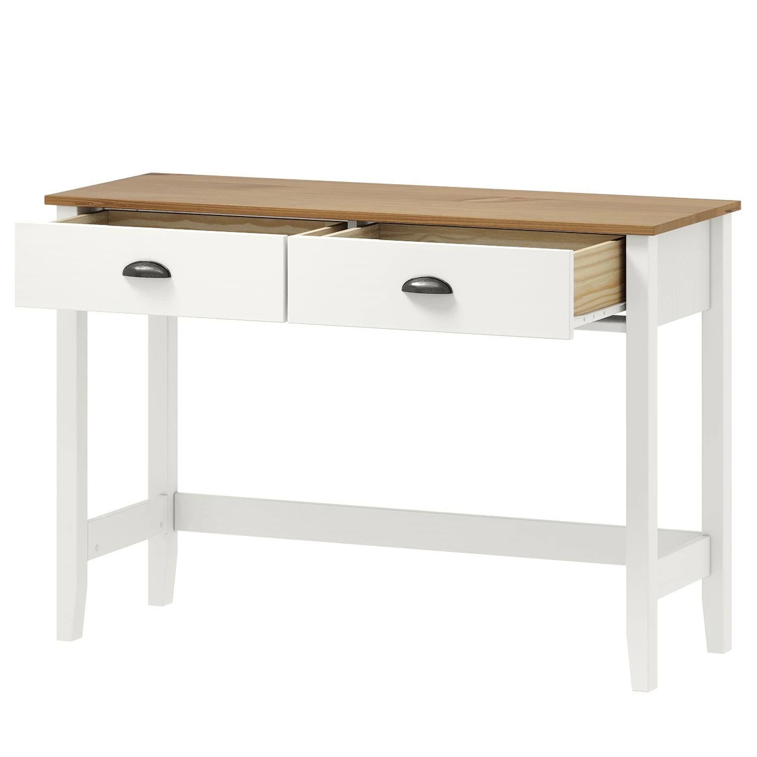 Maison Belfort Konsolentisch Rivery - Kiefer massiv - Weiß 2 Maison Belfort Konsolentisch Rivery - Kiefer massiv - Weiß – Bild 2