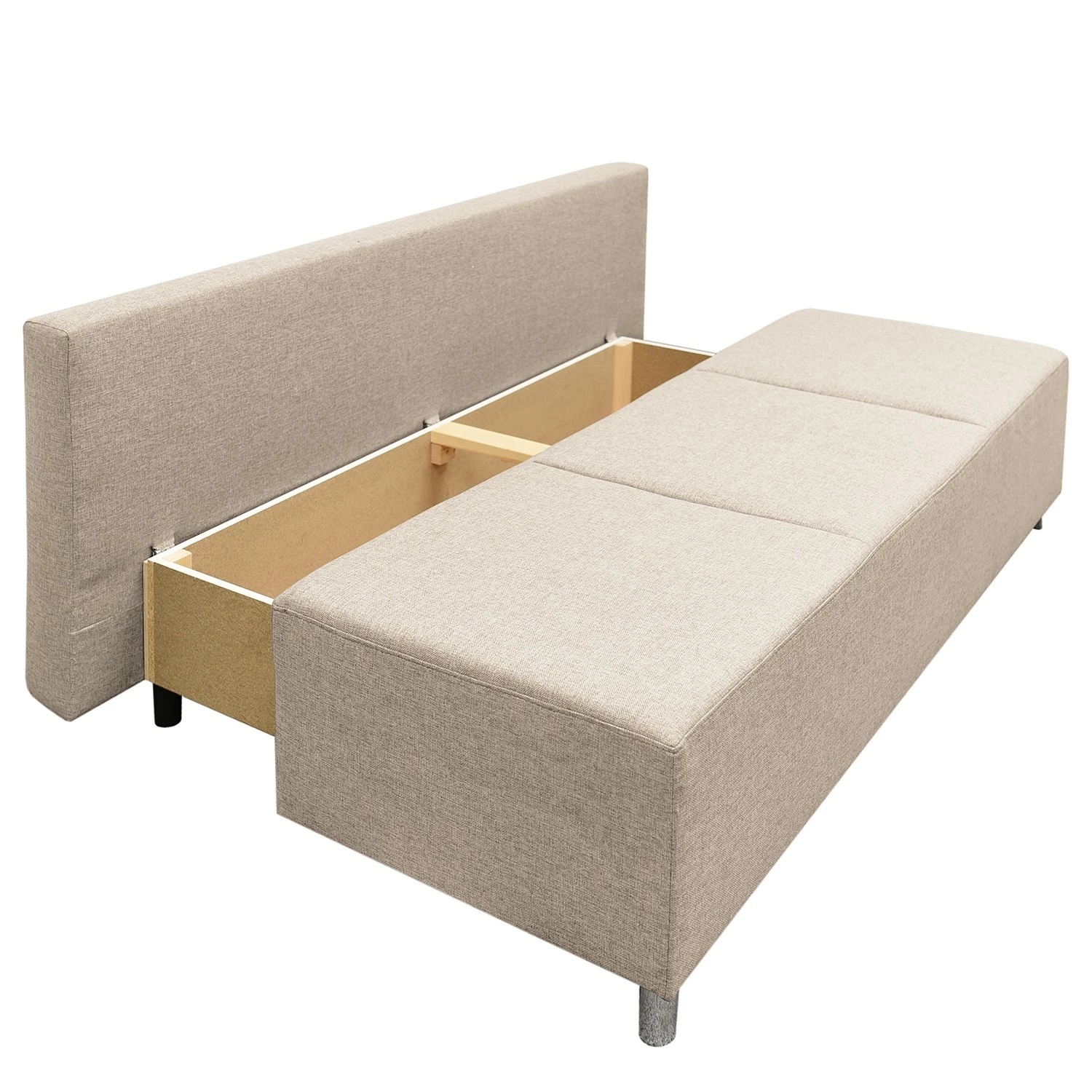 Fredriks Schlafsofa Pahala - Webstoff - Beige 4 Fredriks Schlafsofa Pahala - Webstoff - Beige – Bild 4