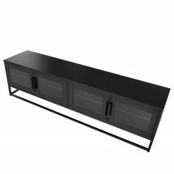 Ars manufacti TV-Lowboard Kayys - Glas / Metall - Schwarz 47 Ars manufacti TV-Lowboard Kayys - Glas / Metall - Schwarz -Wohnzimmermöbel boutique en ligne 1000219019 210330 15104500007 DETAILS P000000001000219019