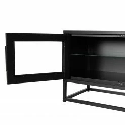 Ars manufacti TV-Lowboard Kayys - Glas / Metall - Schwarz 48 Ars manufacti TV-Lowboard Kayys - Glas / Metall - Schwarz -Wohnzimmermöbel boutique en ligne 1000219019 210330 15104700008 DETAILS P000000001000219019