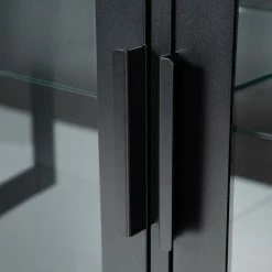 Ars manufacti Sideboard Kayys - Glas / Metall - Schwarz -Wohnzimmermöbel boutique en ligne 1000219025 210330 15113400030 DETAILS P000000001000219025