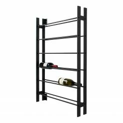 Loftscape Weinregal Custer - Metall - Schwarz