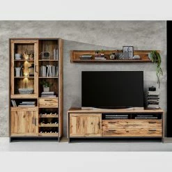 Ridgevalley Vitrinenschrank Priay - Inkl. Beleuchtung - Lärche Dekor / Graphit 10 Ridgevalley Vitrinenschrank Priay - Inkl. Beleuchtung - Lärche Dekor / Graphit -Wohnzimmermöbel boutique en ligne 1000220677 200819 06352300064 MOOD DETAILS P000000001000220677 mood