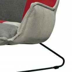 Fredriks Sessel Tutu - Microfaser - Microfaser Ranu Patchwork: Beere / Grau - Ohne Hocker - Mit Armlehnen -Wohnzimmermöbel boutique en ligne 1000222083 201113 12561900167 DETAILS P000000001000222083