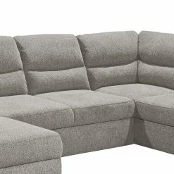 Fredriks Wohnlandschaft Caldwell - Webstoff - Webstoff Roge: Silber - Ottomane davorstehend rechts -Wohnzimmermöbel boutique en ligne 1000222137 201119 09423000277 DETAILS P000000001000222137