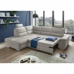 Fredriks Ecksofa Caldwell - Webstoff - Webstoff Roge: Silber - Ottomane davorstehend links -Wohnzimmermöbel boutique en ligne 1000222216 201119 09424700713 MOOD DETAILS P000000001000222216 mood