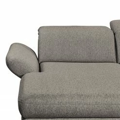 Fredriks Wohnlandschaft Glenmoore - Webstoff - Webstoff Ganum: Steingrau - Longchair davorstehend links / Ottomane rechts -Wohnzimmermöbel boutique en ligne 1000222220 201113 21121800179 DETAILS P000000001000222220