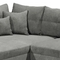 Fredriks Ecksofa Holton - Microfaser - Microfaser Ranu: Dunkelgrau - Longchair davorstehend links - Mit Hocker -Wohnzimmermöbel boutique en ligne 1000222238 201113 13510301165 DETAILS P000000001000222238