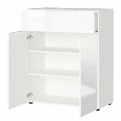 Germania Kommode Oakland II - Glas - Weiß -Wohnzimmermöbel boutique en ligne 1000223282 200826 06240200045 DETAILS P000000001000223282