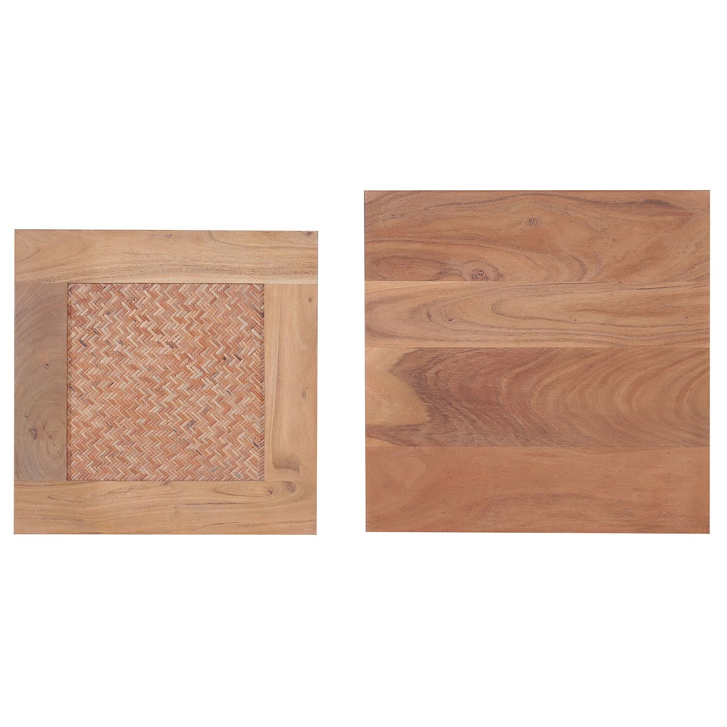 Ars manufacti Beistelltisch Leyma (2er-Set) - Rattan / Akazie massiv - Akazie / Anthrazit 2 Ars manufacti Beistelltisch Leyma (2er-Set) - Rattan / Akazie massiv - Akazie / Anthrazit – Bild 2