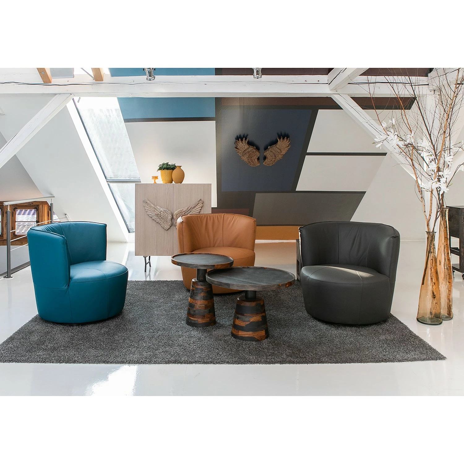 Red Living Kommode Loveland - Echtholzfurnier / Metall - Eiche Hell / Schwarz 2 Red Living Kommode Loveland - Echtholzfurnier / Metall - Eiche Hell / Schwarz – Bild 2