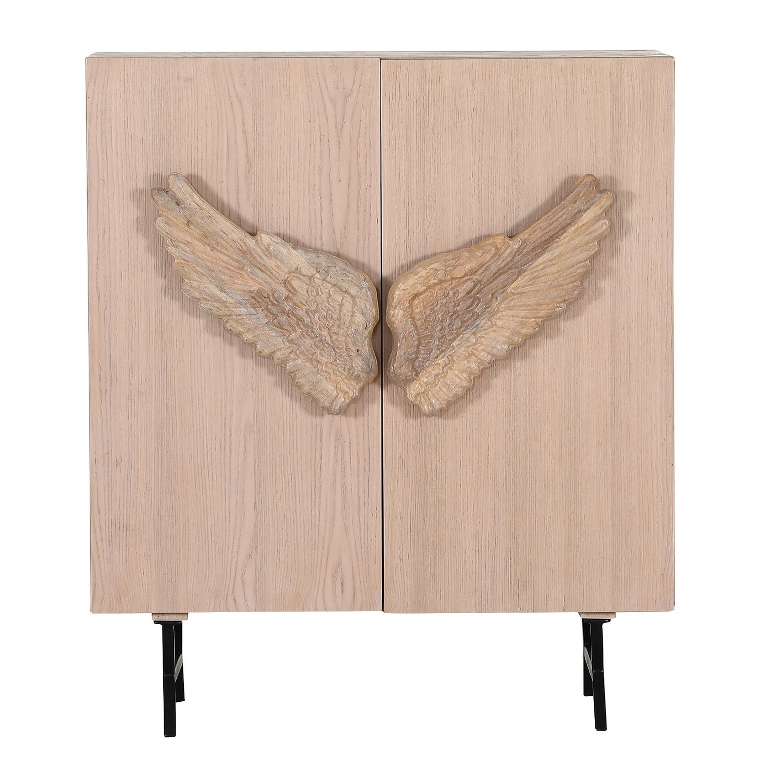 Red Living Kommode Loveland - Echtholzfurnier / Metall - Eiche Hell / Schwarz 3 Red Living Kommode Loveland - Echtholzfurnier / Metall - Eiche Hell / Schwarz – Bild 3