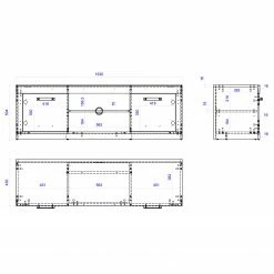 Red Living TV-Lowboard Buzan - Altholz Dekor / Anthrazit -Wohnzimmermöbel boutique en ligne 1000223913 210202 14162500004 SKETCH DETAILS P000000001000223913 sketch