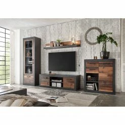 Red Living Wohnwand Buzan I (4-teilig) - Altholz Dekor / Anthrazit -Wohnzimmermöbel boutique en ligne 1000223920 200828 15462000103 MOOD DETAILS P000000001000223920 mood