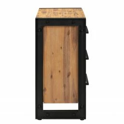 Ars manufacti Kommode Urban Industry - Akazie teilmassiv / Metall - Akazie / Schwarz -Wohnzimmermöbel boutique en ligne 1000224219 210715 13172600016 DETAILS P000000001000224219