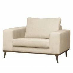 Mørteens Sessel Billund Webstoff - Creme