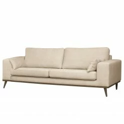 Mørteens Sofa Billund (3-Sitzer) - Strukturstoff - Strukturstoff Talta: Creme