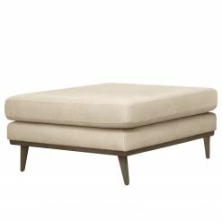 Mørteens Polsterhocker Billund - Strukturstoff - Creme