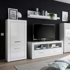 Loftscape Highboard Bricktown IV - Hochglanz Weiß / Matt Weiß -Wohnzimmermöbel boutique en ligne 1000224379 200904 12195900007 MOOD DETAILS P000000001000224379 mood