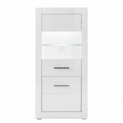 Loftscape Highboard Bricktown II - Hochglanz Weiß / Matt Weiß -Wohnzimmermöbel boutique en ligne 1000224387 200904 12211000042 DETAILS P000000001000224387