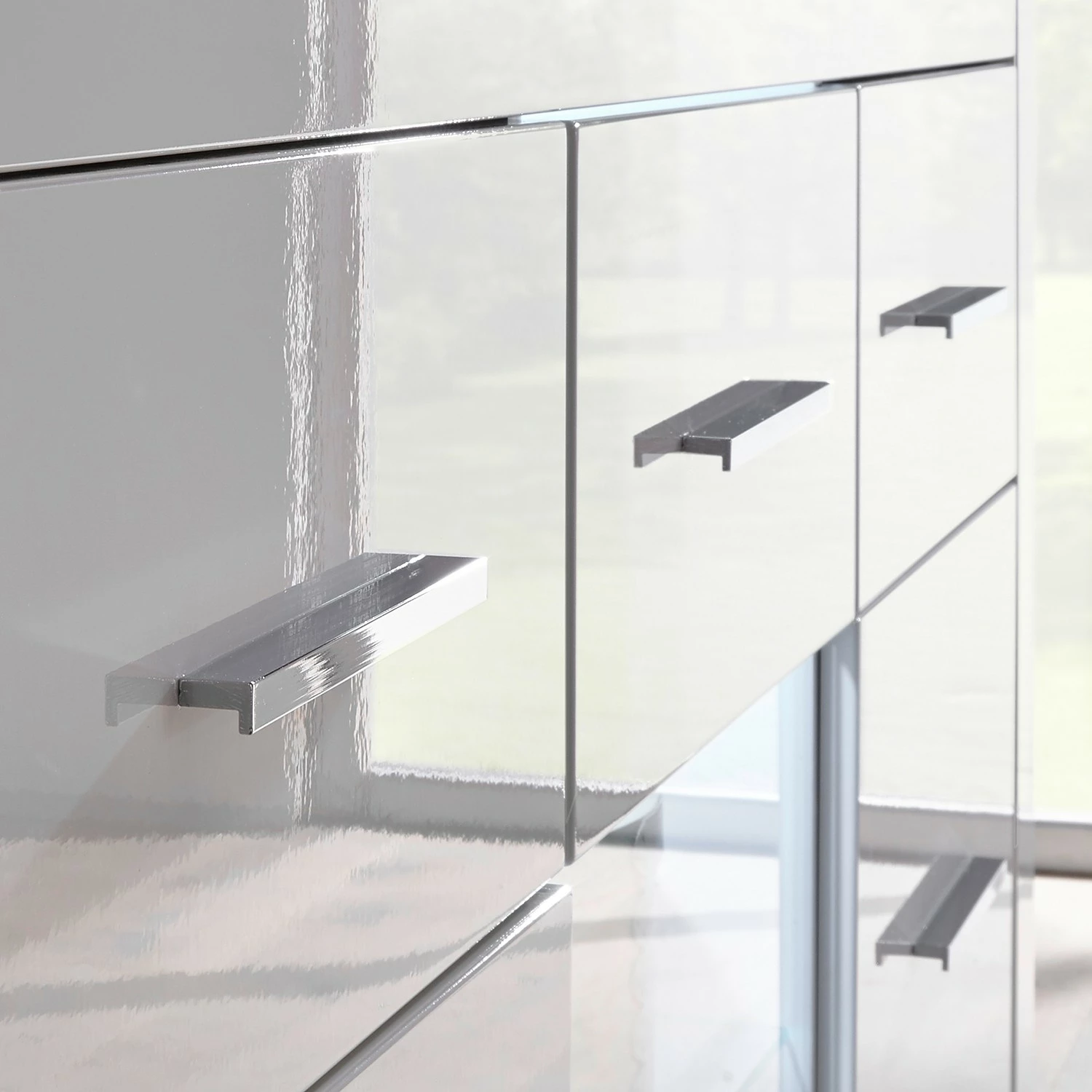 Loftscape Sideboard Bricktown I - Hochglanz Weiß / Matt Weiß 6 Loftscape Sideboard Bricktown I - Hochglanz Weiß / Matt Weiß – Bild 6