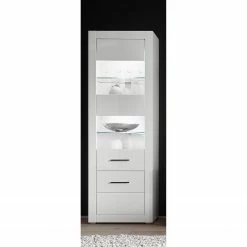 Loftscape Wohnwand Bricktown I (4-teilig) - Hochglanz Weiß / Matt Weiß -Wohnzimmermöbel boutique en ligne 1000224390 200904 12215200063 MOOD DETAILS P000000001000224390 mood