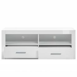 Loftscape Wohnwand Bricktown III (4-teilig) - Hochglanz Weiß / Matt Weiß -Wohnzimmermöbel boutique en ligne 1000224393 200925 18322700044 DETAILS P000000001000224393