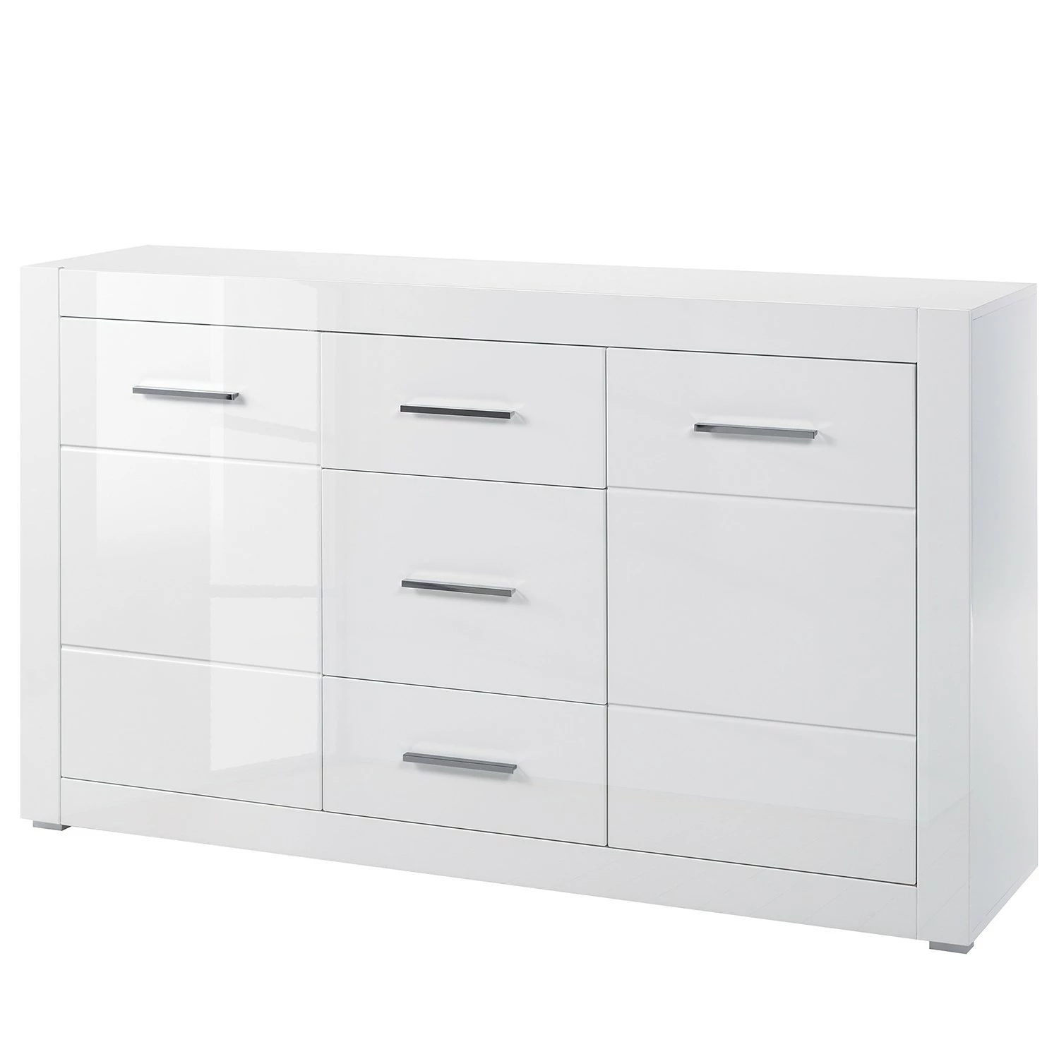 Loftscape Sideboard Bricktown II - Hochglanz Weiß / Matt Weiß 1 Loftscape Sideboard Bricktown II - Hochglanz Weiß / Matt Weiß