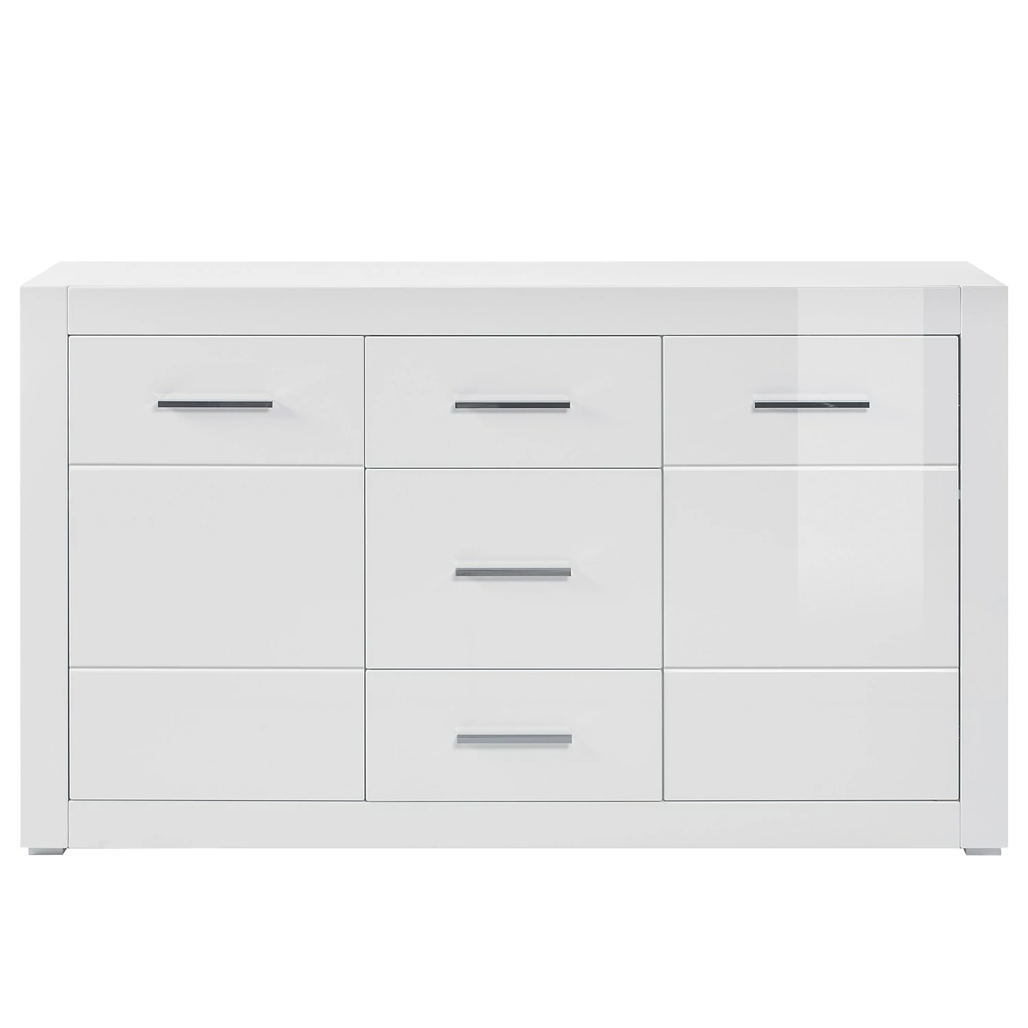 Loftscape Sideboard Bricktown II - Hochglanz Weiß / Matt Weiß 5 Loftscape Sideboard Bricktown II - Hochglanz Weiß / Matt Weiß – Bild 5