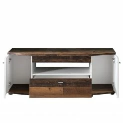 Fredriks TV-Lowboard Karlsburg - Hochglanz Weiß / Altholz Dekor 9 Fredriks TV-Lowboard Karlsburg - Hochglanz Weiß / Altholz Dekor -Wohnzimmermöbel boutique en ligne 1000224460 210811 15301000039 DETAILS P000000001000224460