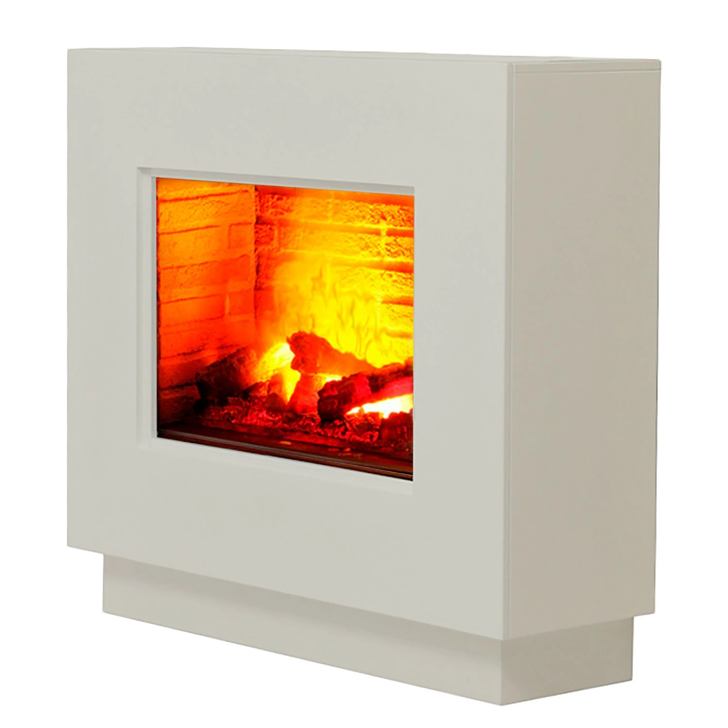 Loftscape Elektrokamin Borkum - Weiß - Einsatz Stein Dekor 1 Loftscape Elektrokamin Borkum - Weiß - Einsatz Stein Dekor