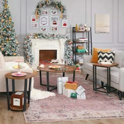 Red Living Beistelltisch Hexton - Braun / Schwarz -Wohnzimmermöbel boutique en ligne 1000225811 200914 06120200025 MOOD DETAILS P000000001000225811 mood