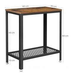 Red Living Beistelltisch Morristown V - Braun / Schwarz 11 Red Living Beistelltisch Morristown V - Braun / Schwarz -Wohnzimmermöbel boutique en ligne 1000225818 200914 06124000079 SKETCH DETAILS P000000001000225818 sketch