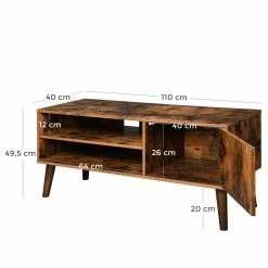 Red Living TV-Lowboard Hickling II - Braun / Gummibaum -Wohnzimmermöbel boutique en ligne 1000225822 200914 06130500109 SKETCH DETAILS P000000001000225822 sketch