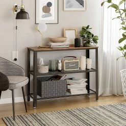 Red Living Konsolentisch Morristown II - Braun / Schwarz -Wohnzimmermöbel boutique en ligne 1000225823 200914 06130700113 MOOD DETAILS P000000001000225823 mood