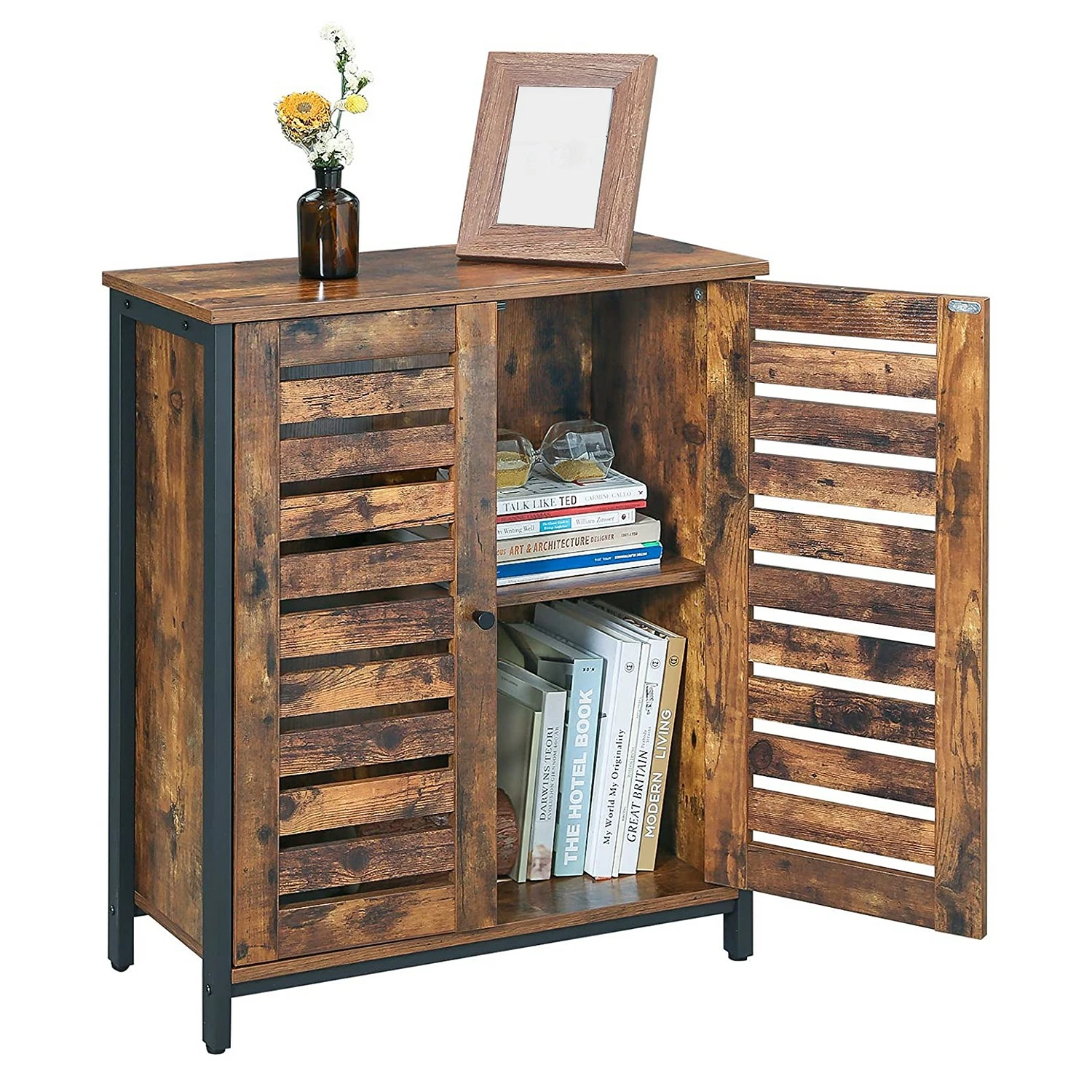 Red Living Kommode Condover II - Braun / Schwarz 6 Red Living Kommode Condover II - Braun / Schwarz – Bild 6