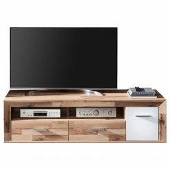 Loftscape TV-Lowboard Waverly - Weiß / Eiche Dekor