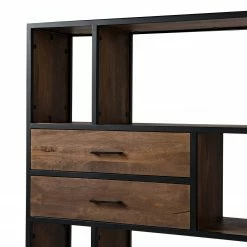 Ars manufacti Regal Moboki - Mango massiv / Metall - Mango Dunkel / Schwarz -Wohnzimmermöbel boutique en ligne 1000226166 210430 12501800006 DETAILS P000000001000226166