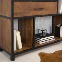 Ars manufacti Regal Moboki - Mango massiv / Metall - Mango Dunkel / Schwarz -Wohnzimmermöbel boutique en ligne 1000226166 211112 135144000034 DETAILS P000000001000226166