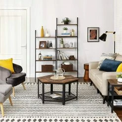 Red Living Leiterregal Crosshill II - Braun / Schwarz -Wohnzimmermöbel boutique en ligne 1000226190 200922 17383600065 MOOD DETAILS P000000001000226190 mood