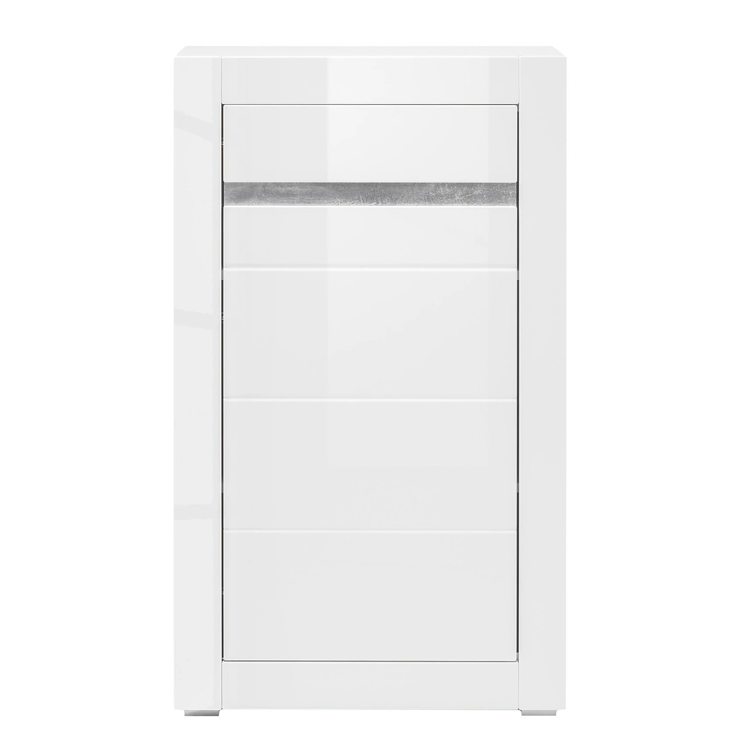 Loftscape Kommode Cape Ann IV - Hochglanz Weiß / Matt Weiß 5 Loftscape Kommode Cape Ann IV - Hochglanz Weiß / Matt Weiß – Bild 5